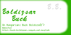 boldizsar buck business card